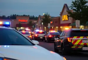 Police response at Amherst Plaza strip mall