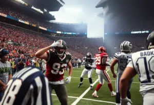 Buffalo Bills versus Atlanta Falcons during an NFL game