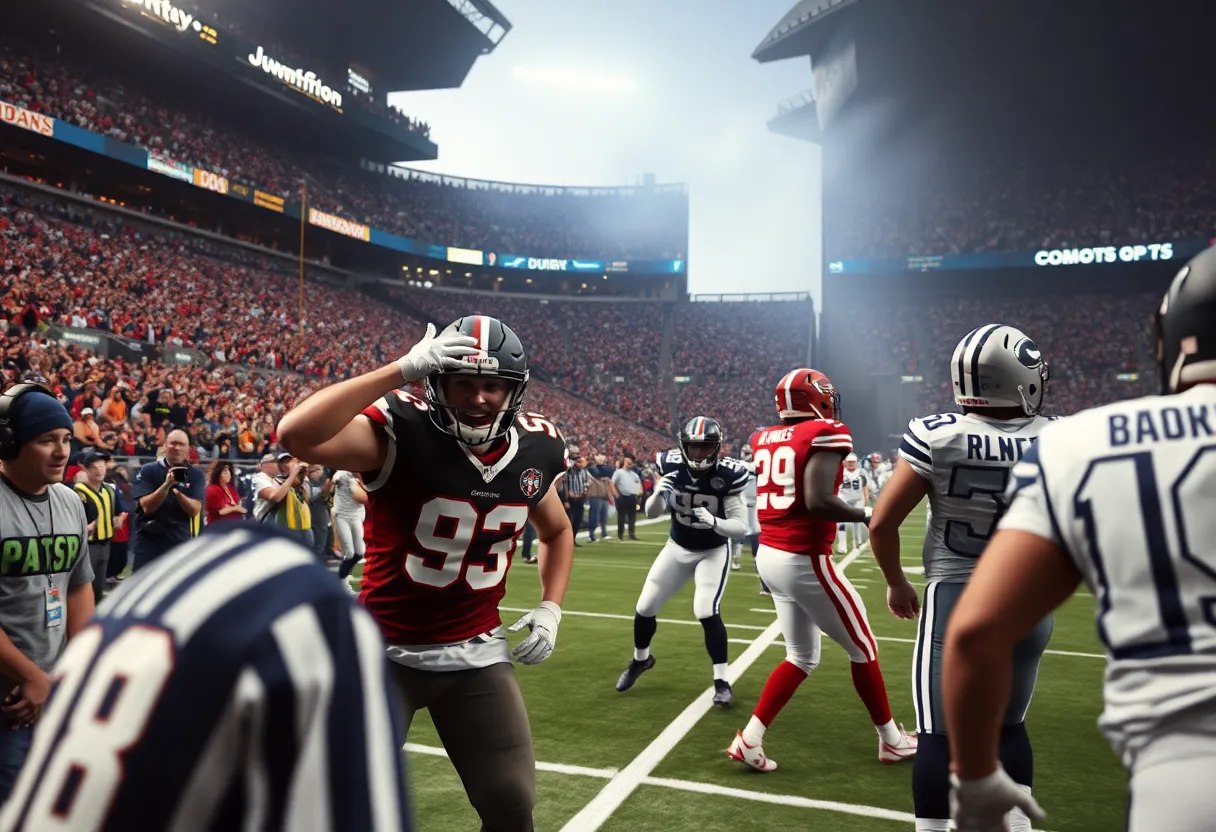 Buffalo Bills versus Atlanta Falcons during an NFL game