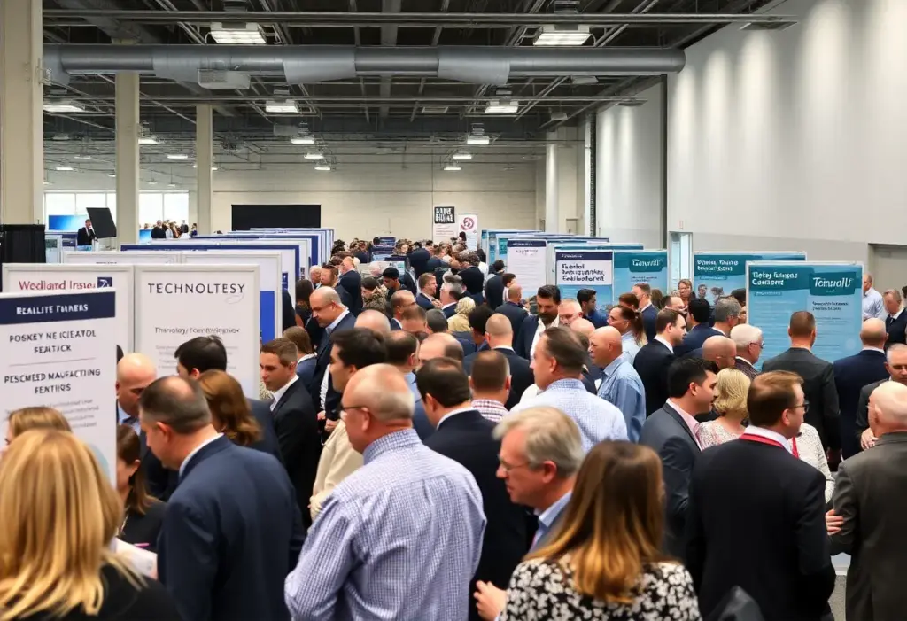 Professionals networking at a Buffalo business event