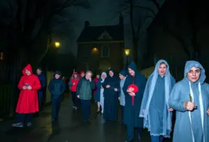 Participants in costumes during the Buffalo Charity Ghost Walk