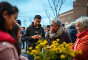 Community members engaging in volunteer services supporting youth and seniors in Buffalo.