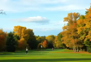 Fall scene at Grover Cleveland Golf Course during Buffalo Cup Invitational