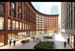 Architectural rendering of the Buffalo Downtown Campus Center