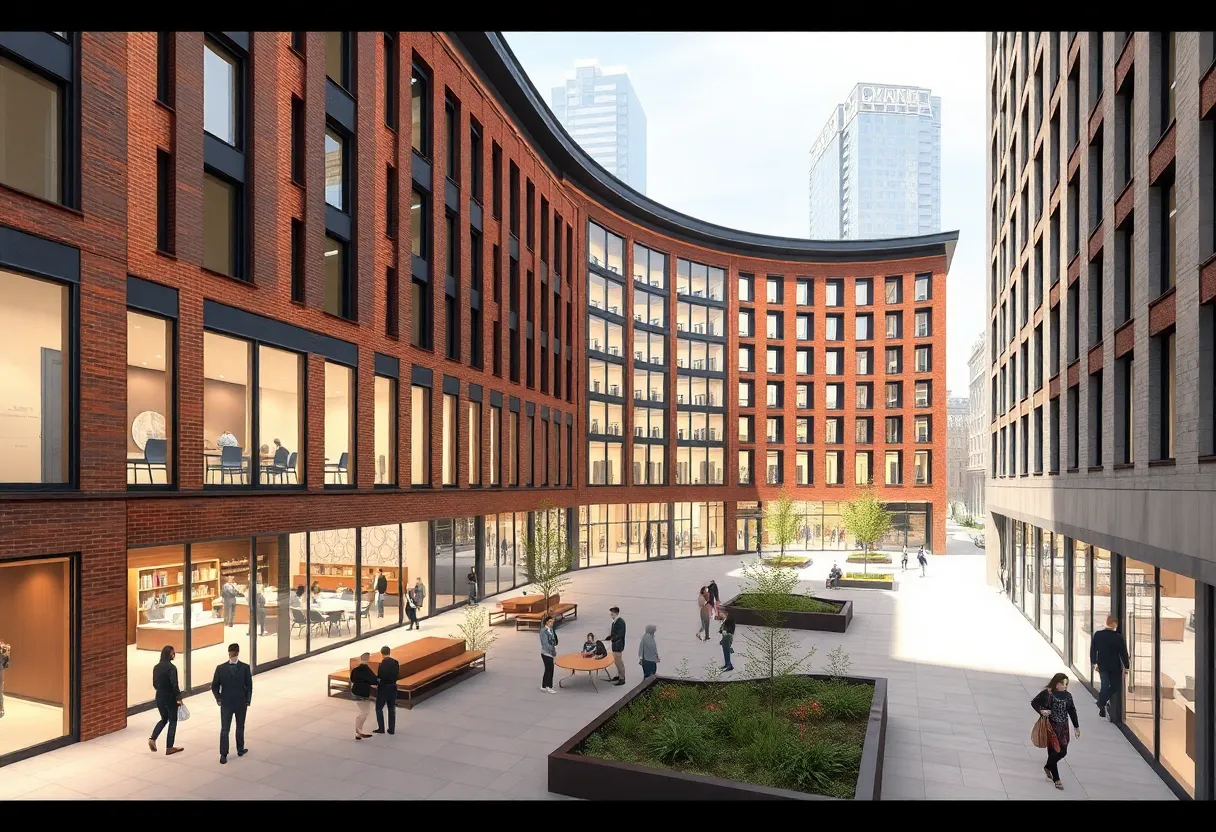 Architectural rendering of the Buffalo Downtown Campus Center