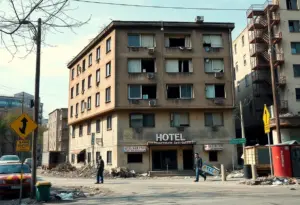 Condition of Buffalo Grand Hotel highlighting urban decay