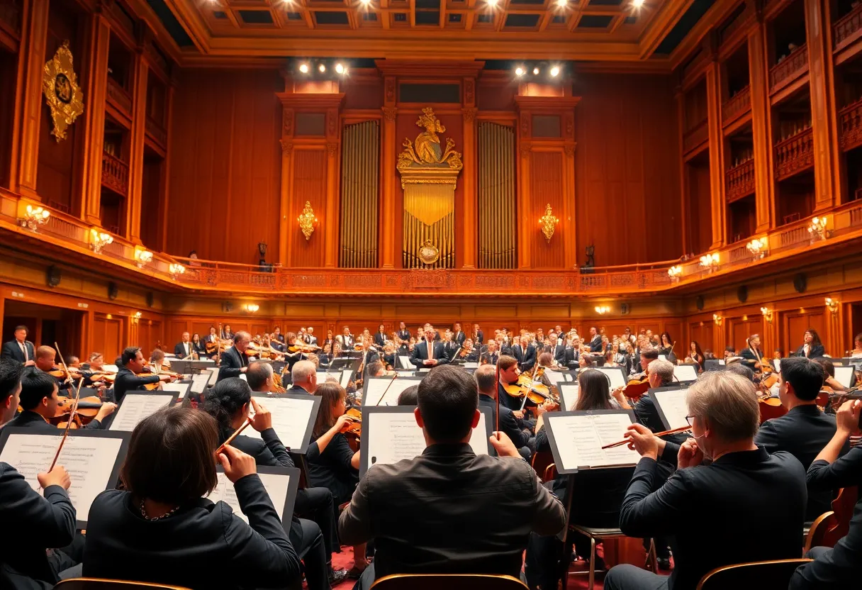 Buffalo Philharmonic Orchestra performing at Kleinhans Music Hall
