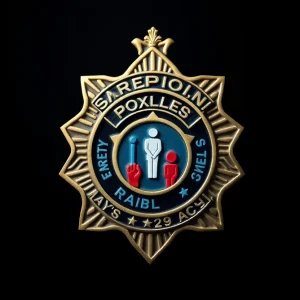 Symbolic representation of law enforcement and community support