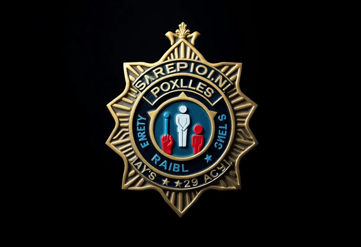 Symbolic representation of law enforcement and community support