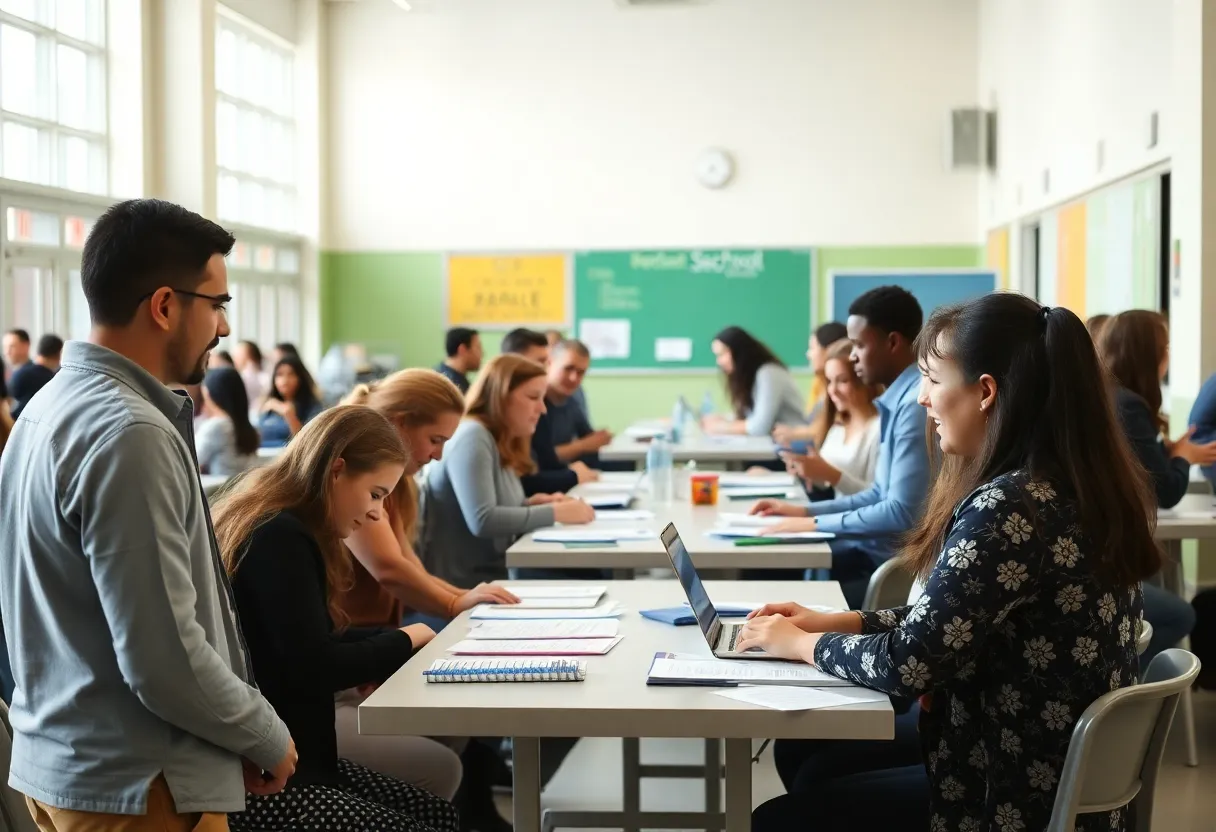 Hiring event for bus aides at Buffalo Public Schools