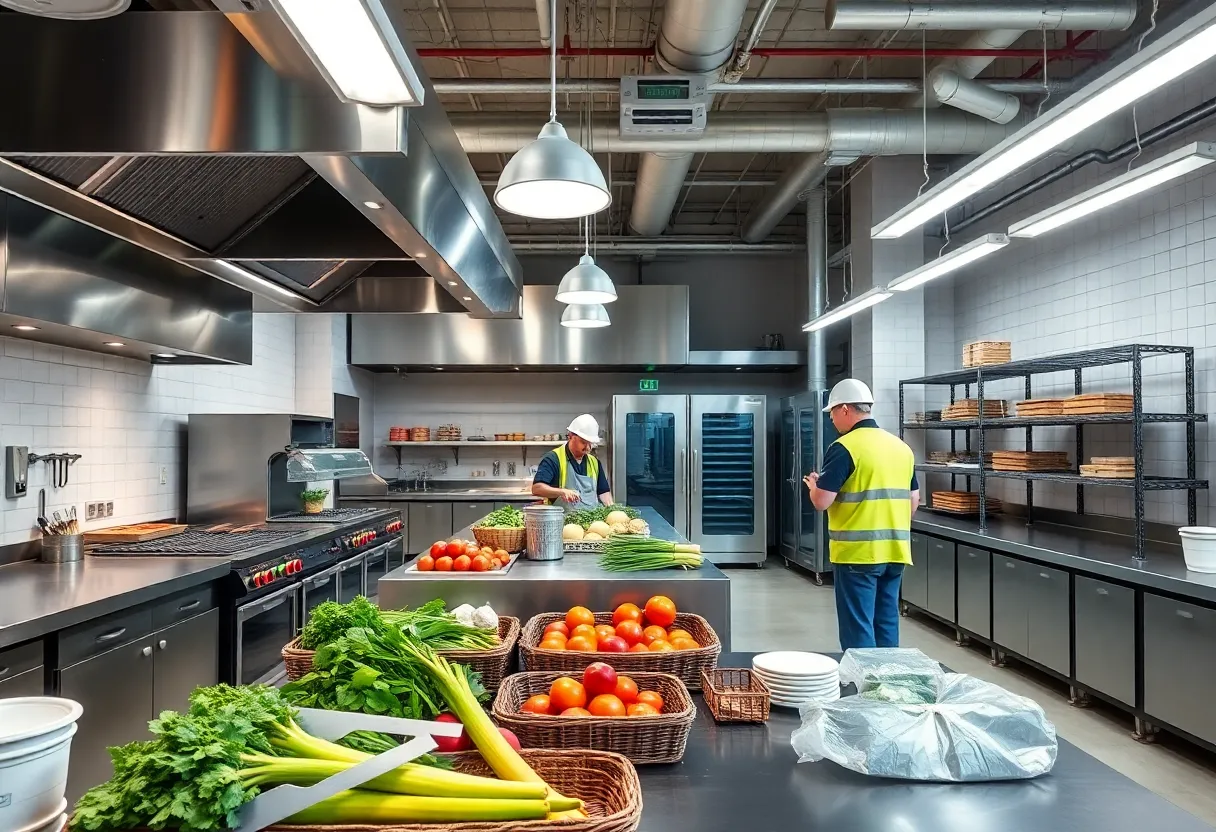Construction of a commissary kitchen for Buffalo Public Schools