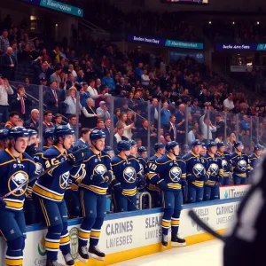 Buffalo Sabres game highlighting the absence of a key goalie
