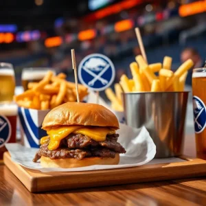 Delicious beef on weck sliders and craft beers for Buffalo Sabres fans