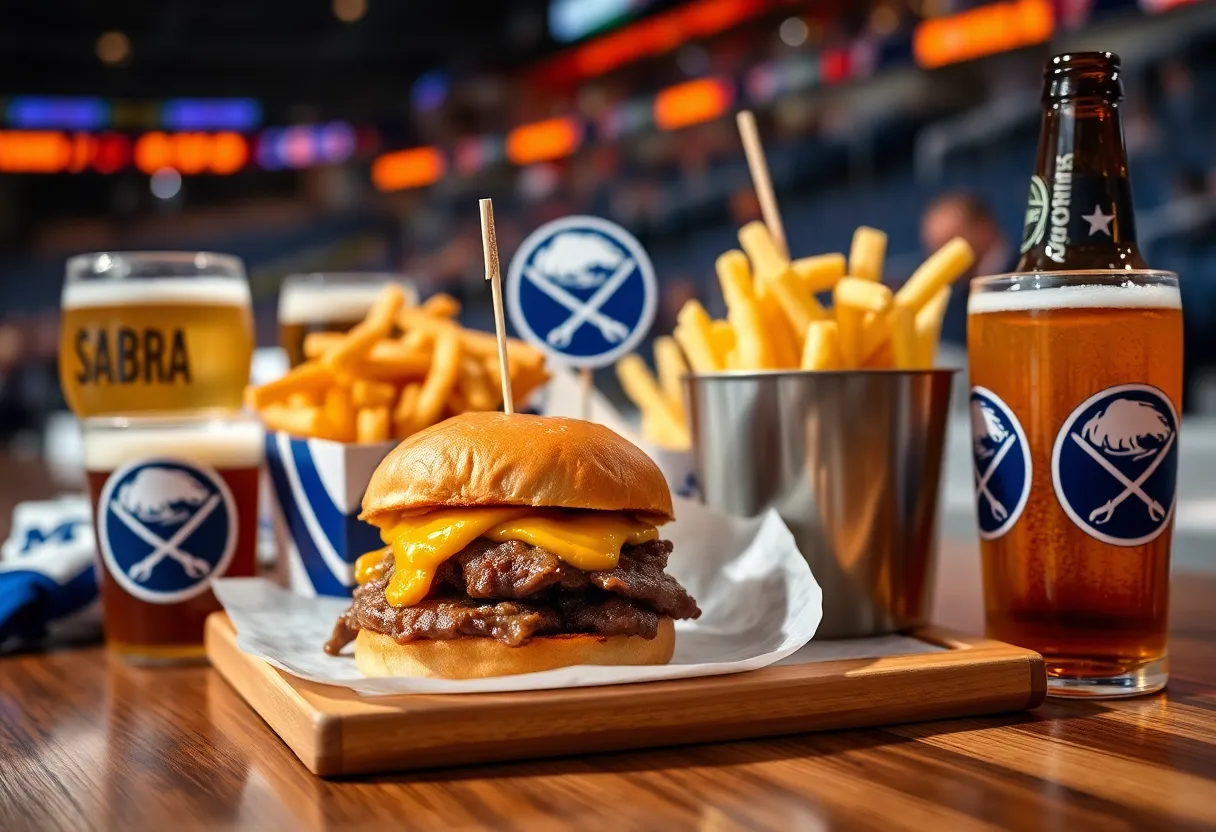 Delicious beef on weck sliders and craft beers for Buffalo Sabres fans