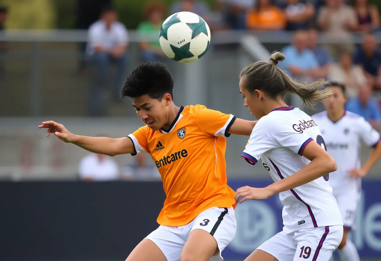 Canisius men's soccer players in action against Manhattan College.
