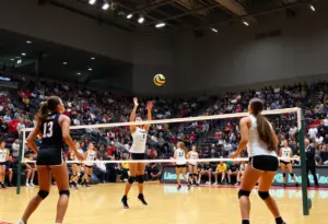 Canisius College volleyball team competing against Marist