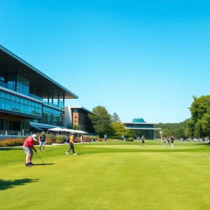An overview of Cazenovia Park Golf Course featuring modernized amenities and diverse golfers.