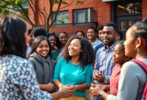 Community members honoring a beloved educator and philanthropist