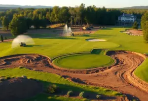 Renovation work at Crane's Landing Country Club in Buffalo, NY