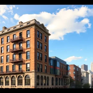 Historic Dun Building in Buffalo undergoing redevelopment into apartments