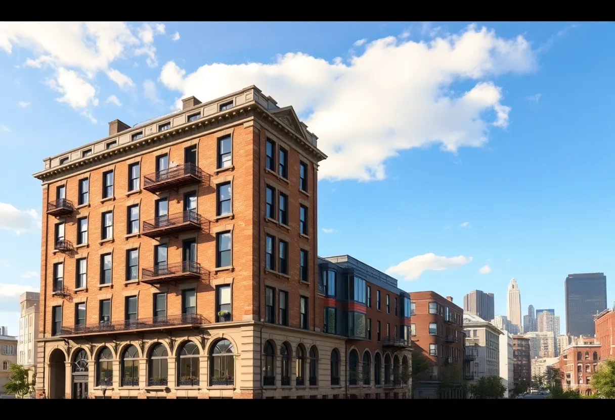 Historic Dun Building in Buffalo undergoing redevelopment into apartments