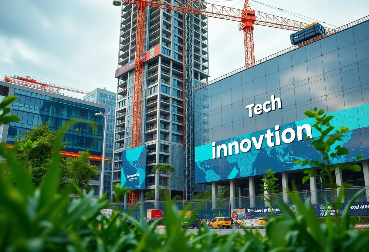 Construction site of East Side Innovation Park in Buffalo, NY