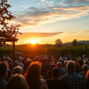 Audience enjoying live music at D'Avolio Winery