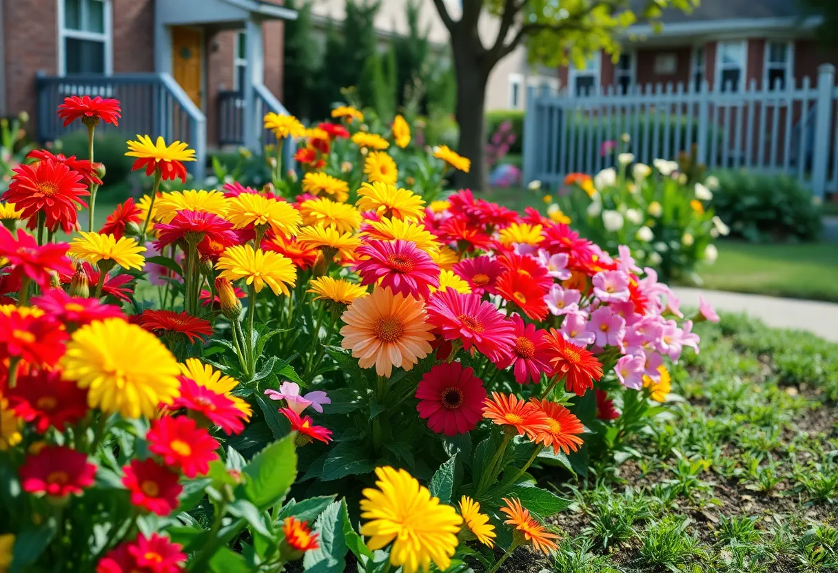 A community garden representing the legacy of Elaine Swords.