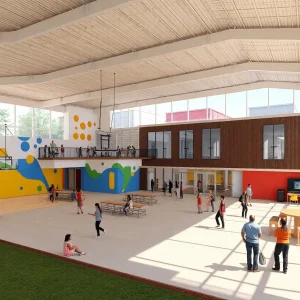 Concept design of the Fruit Belt Community Center in Buffalo, NY.