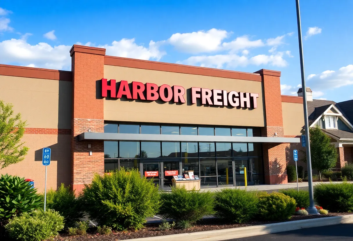 Exterior view of the new Harbor Freight tool store in Williamsville