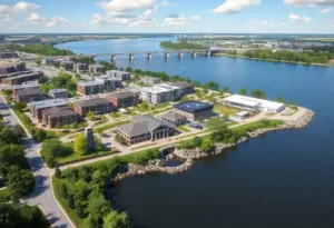 Conceptual design of the Heritage Point development along the Buffalo River