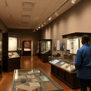 Interactive display from the Hidden Paths to Freedom exhibit at the Buffalo History Museum.
