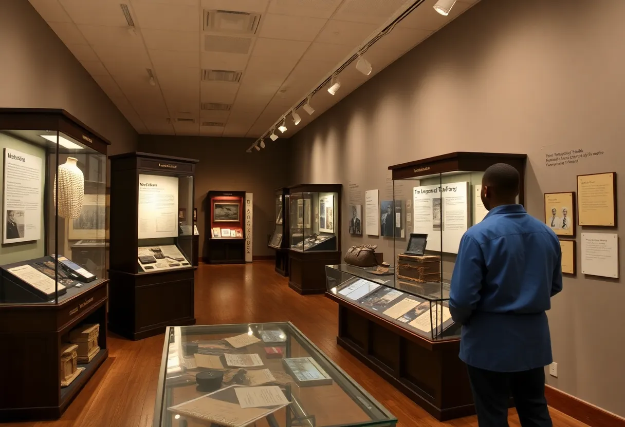 Interactive display from the Hidden Paths to Freedom exhibit at the Buffalo History Museum.