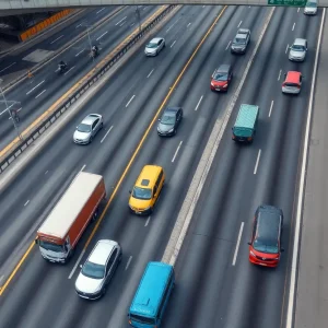 Traffic on I-190 near the Peace Bridge returning to normal