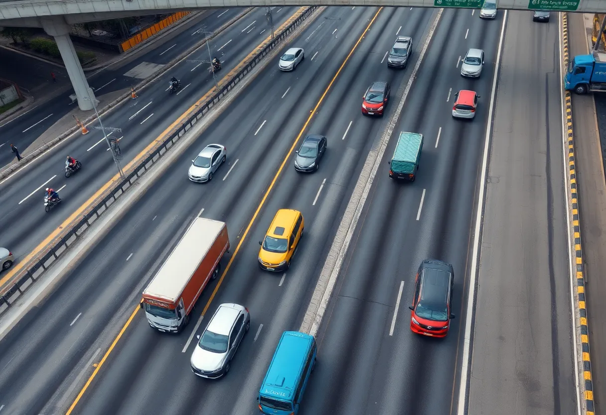 Traffic on I-190 near the Peace Bridge returning to normal
