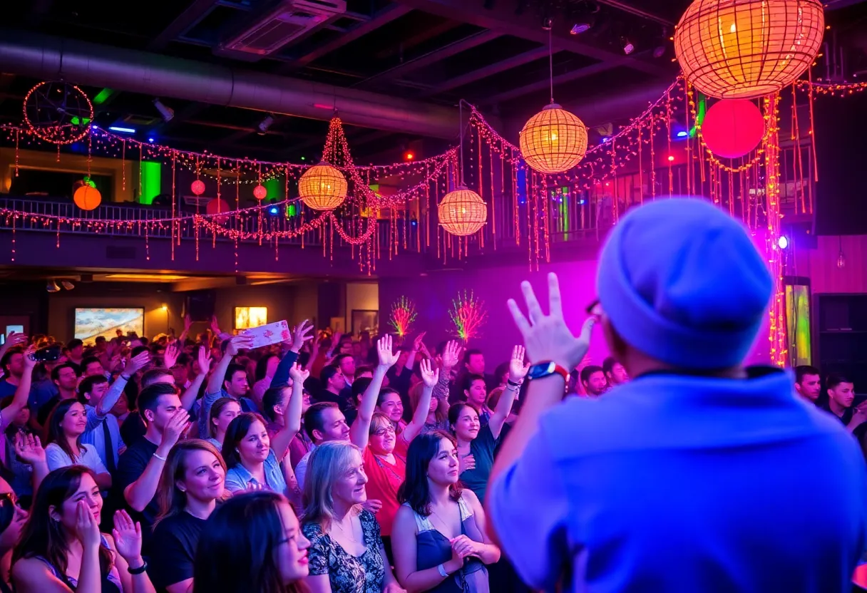 Final celebration at The Little Club filled with patrons sharing memories.