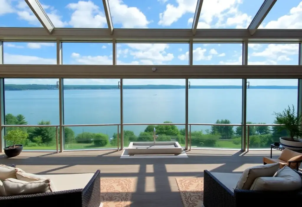 Luxury estate by the waterfront in Buffalo, New York.