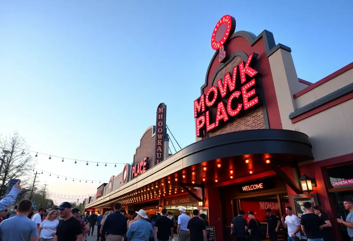 Exterior view of Mohawk Place music venue in Buffalo, NY.