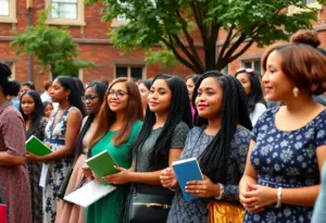 Centennial celebration at Mount St. Mary Academy with students and alumnae