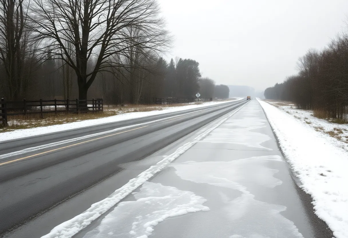 Scene of a rural road accident on Route 78 in Newfane, New York