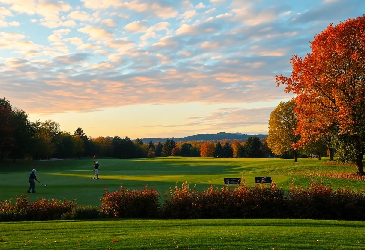 Niagara University golf team competing at Buffalo Invitational