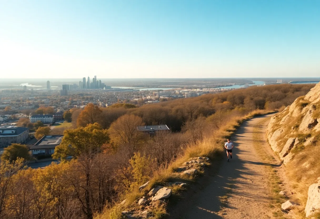Scenic view of New York landscapes representing ultrarunning