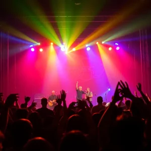 A packed concert venue during Until I Wake's performance in Buffalo.