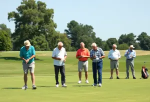 Golfers on the course during the Western New York Senior Open