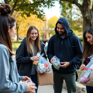 Students participating in Womb Service outreach for contraception access