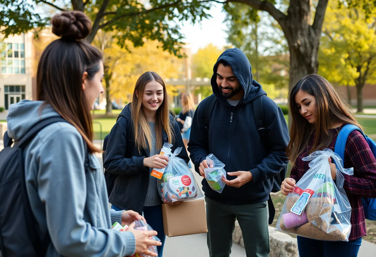 Students participating in Womb Service outreach for contraception access