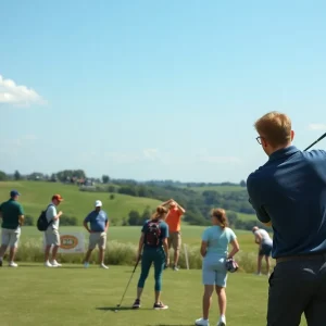 Young golfer participating in the Buffalo Junior Open tournament